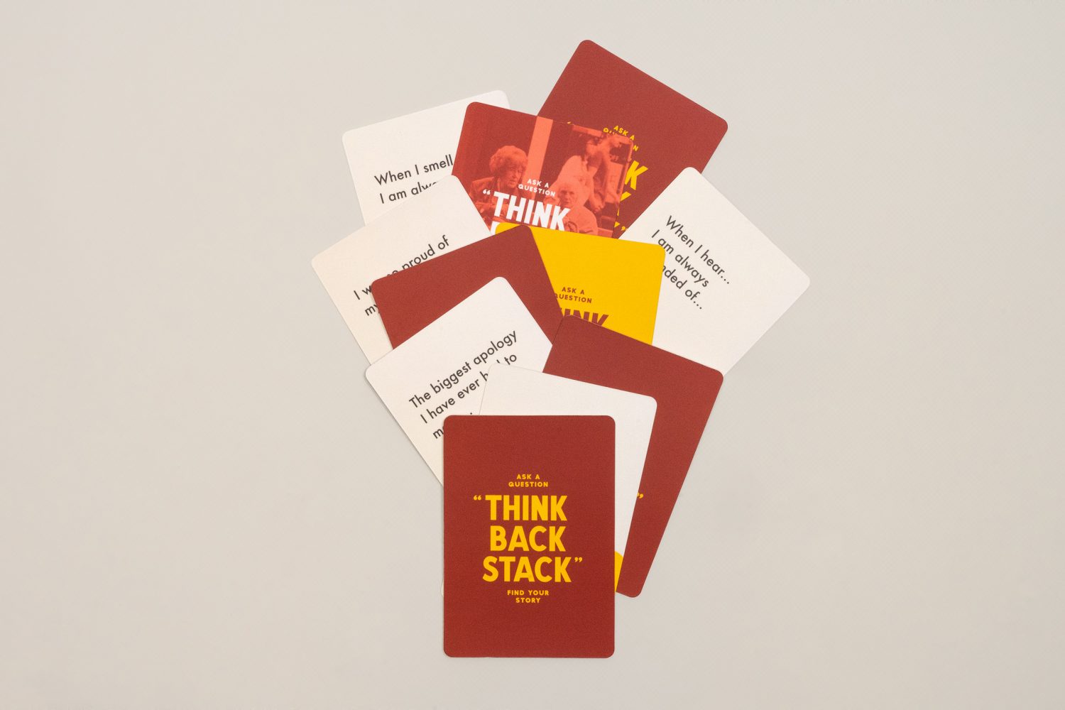 Think Back Stack Card Spray by Studio Papa