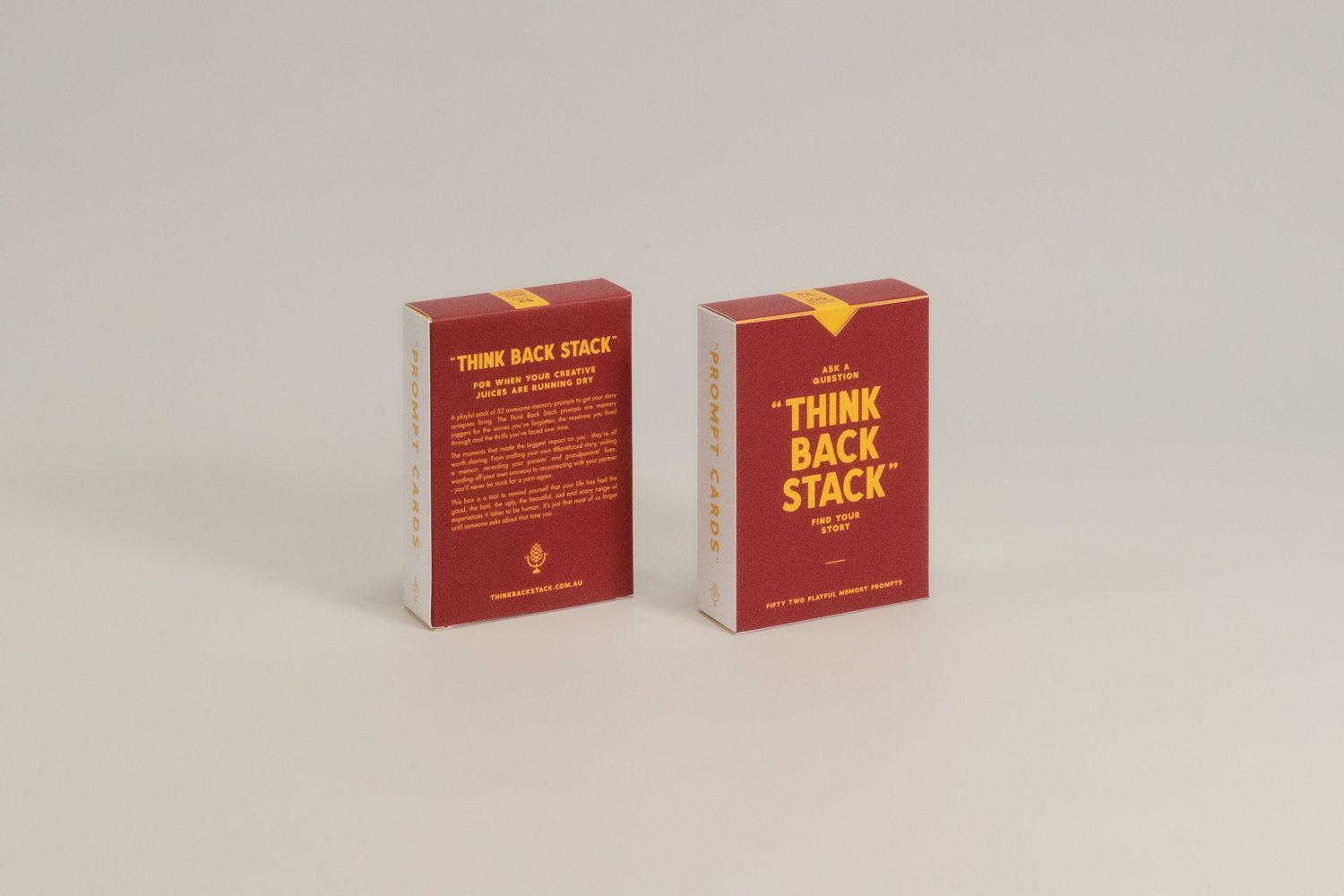 Think Back Stack Pack Angle by Studio Papa